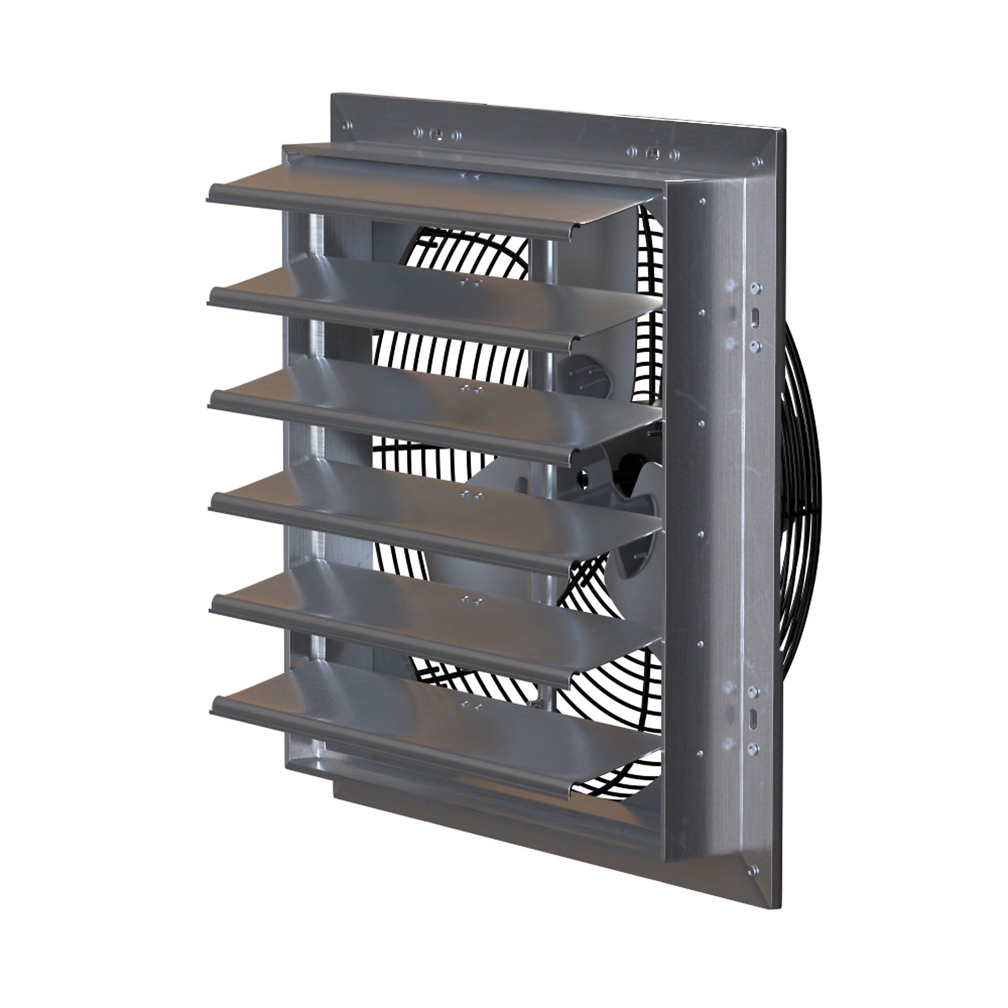 Hessaire 24SF6V180C 20" wall mounted exhaust fan with shutter, 3340 CFM, Variable Speed Capable, 115v, 9ft Cord